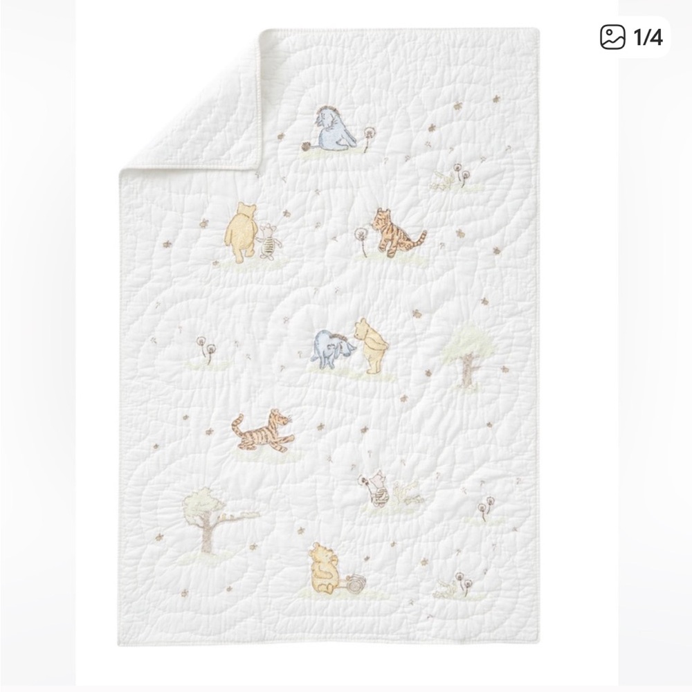 Pottery Barn Kids Classic Pooh Baby Quilt